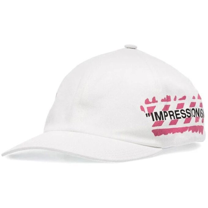 Gorra con visera Impressionism para hombre, color blanco
