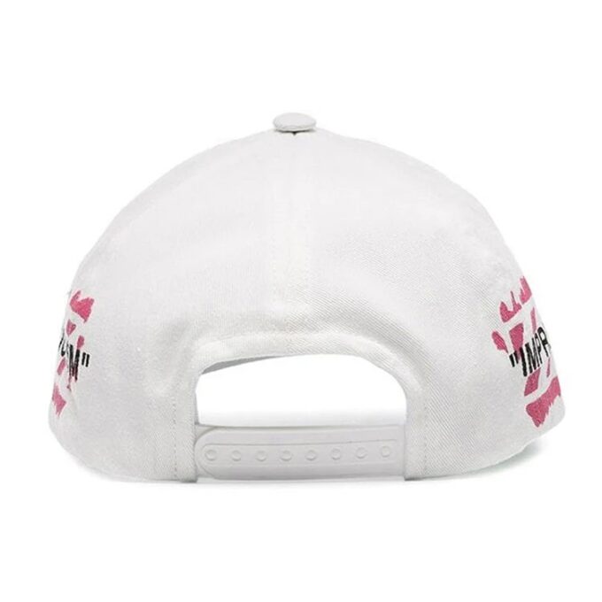Gorra con visera Impressionism para hombre, color blanco