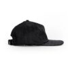 Gorra con visera y apliques de algodón, color negro