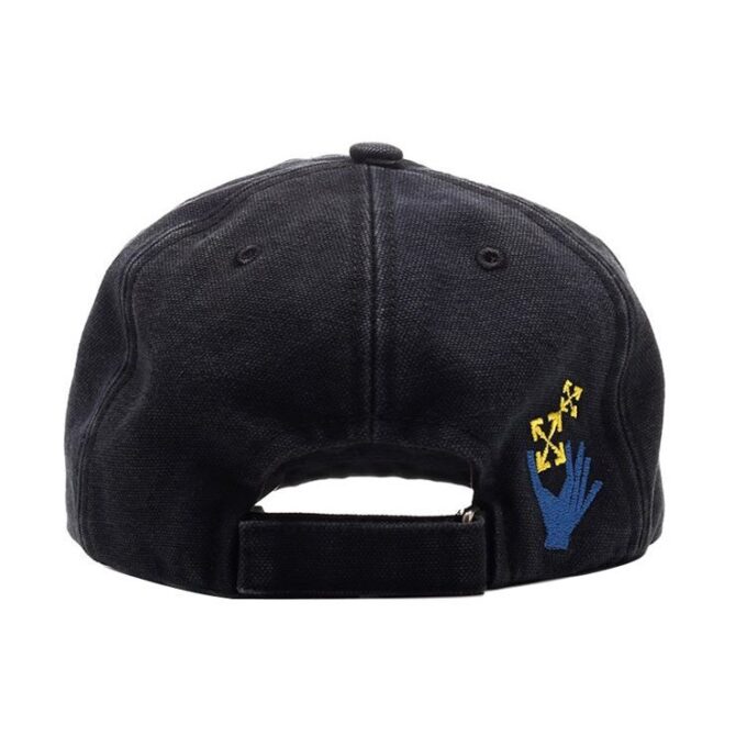 Gorra de béisbol con logotipo bordado, negra