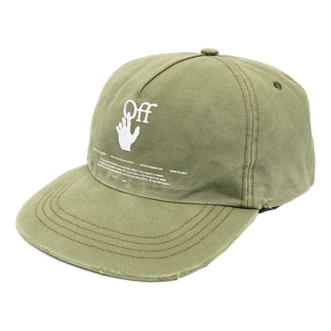 Gorra de béisbol con logotipo bordado verde