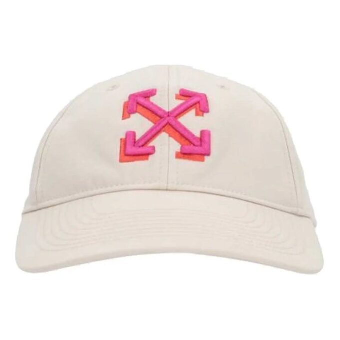 Gorra de béisbol de gabardina con flecha bordada Off-White «Blanca»
