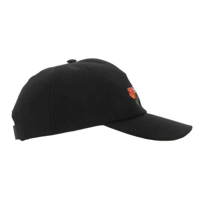 Gorra de béisbol de lona bordada Off-White «Negra»