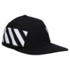 Gorra de béisbol informal a rayas, negra