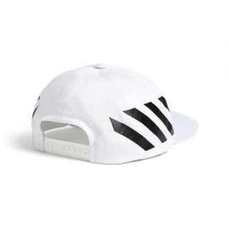 Gorra de béisbol Off-White para hombre con rayas blancas