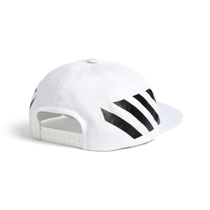 Gorra de béisbol Off-White para hombre con rayas blancas