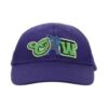 Gorra de béisbol universitaria con parche del logotipo