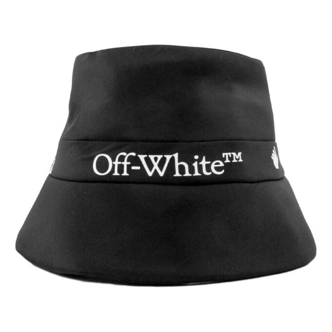 Gorra de pescador con estampado del logotipo clásico, negra