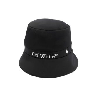 Gorra de pescador con estampado del logotipo clásico, negra