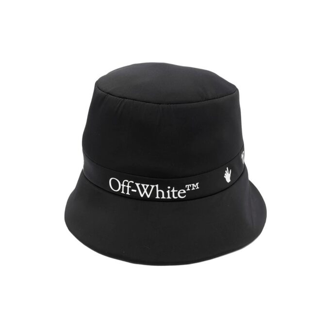Gorra de pescador con estampado del logotipo clásico, negra