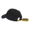 Gorra negra con logotipo impreso en el lateral