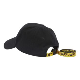 Gorra negra con logotipo impreso en el lateral