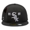 Gorra Off-White para hombre x MLB x New Era Crossover Hole Wool negra