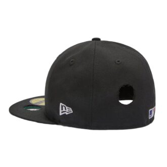 Gorra Off-White para hombre x MLB x New Era Crossover Hole Wool negra