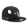 Gorra Off-White para hombre x MLB x New Era Crossover Hole Wool negra