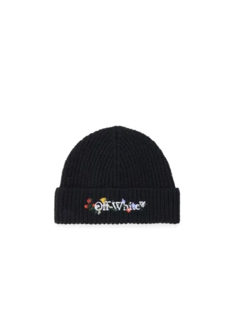 Gorro con bordado floral