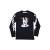 Harry the Bunny de manga larga para hombre, negro