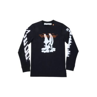 Harry the Bunny de manga larga para hombre, negro