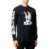 Harry the Bunny de manga larga para hombre, negro