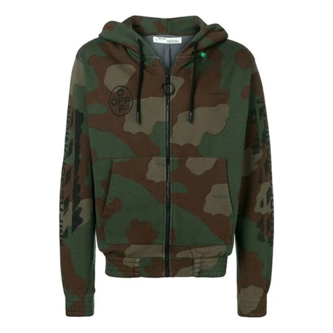 HOMBRE Diag Stencil Verde militar/Camuflaje