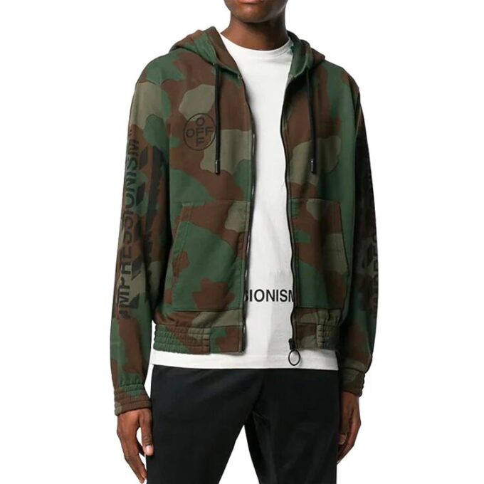 HOMBRE Diag Stencil Verde militar/Camuflaje