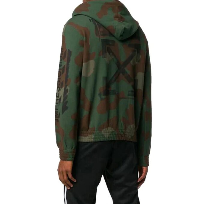 HOMBRE Diag Stencil Verde militar/Camuflaje