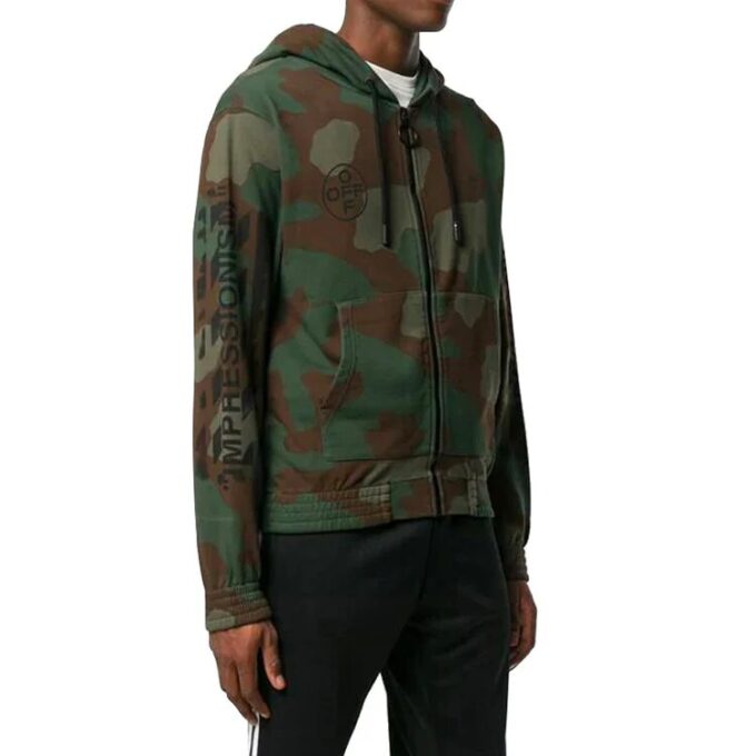 HOMBRE Diag Stencil Verde militar/Camuflaje