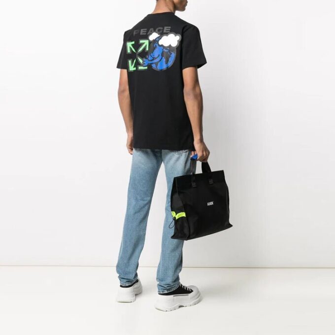 Hombre SS21 Peace Worldwide Algodón Negro