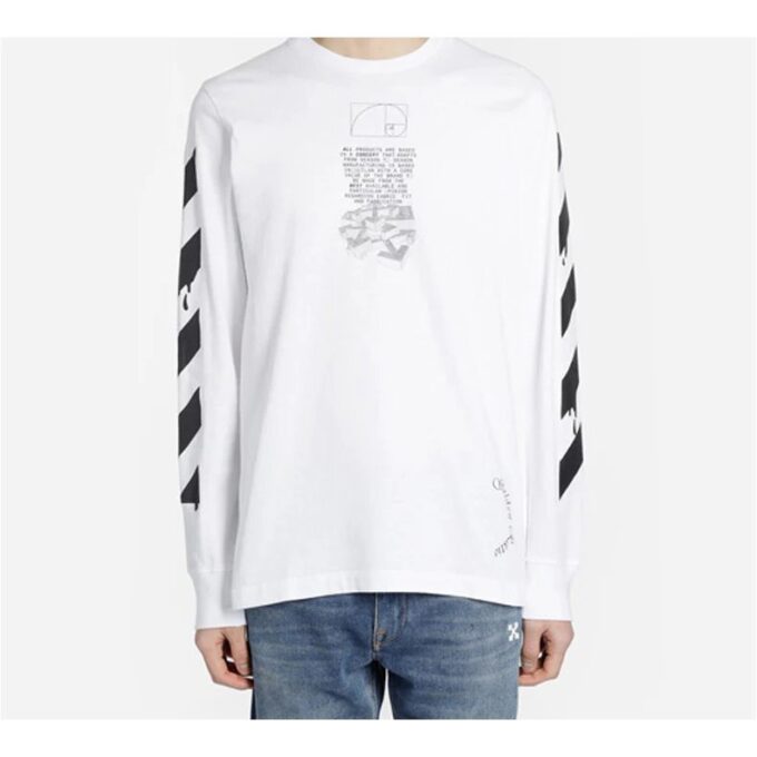 Impresión del logotipo Dripping Arrows para hombre, blanco