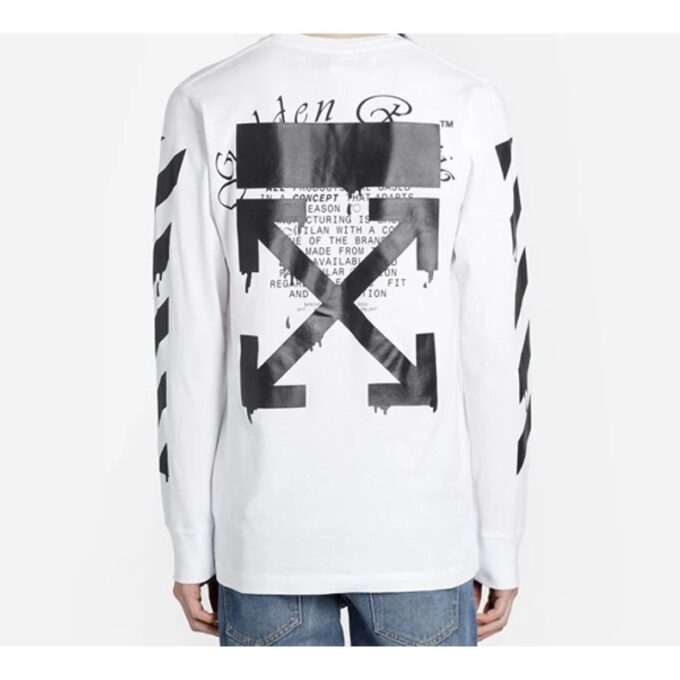 Impresión del logotipo Dripping Arrows para hombre, blanco