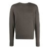 Jersey básico de lana sin capucha Off-White para hombre, corte holgado, marrón
