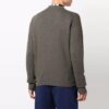 Jersey básico de lana sin capucha Off-White para hombre, corte holgado, marrón