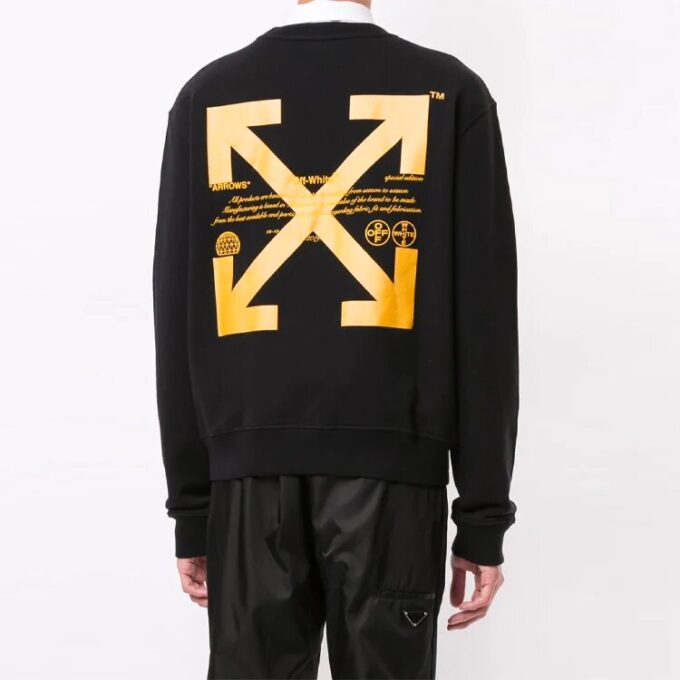 Jersey casual de cuello redondo con estampado de letras, colección primavera-verano 2021, negro