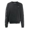 Jersey clásico de rayas con logo Off-White para hombre, negro