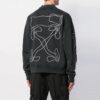 Jersey clásico de rayas con logo Off-White para hombre, negro