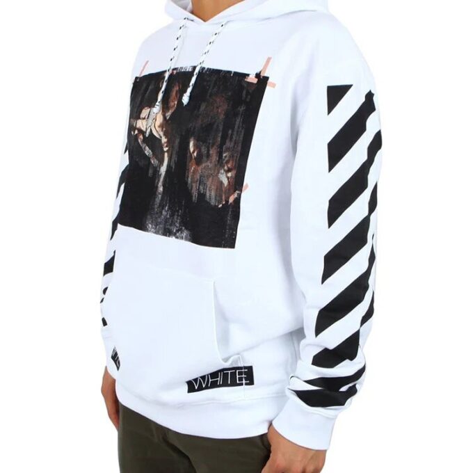 Jersey con capucha Caravaggio para hombre, blanco