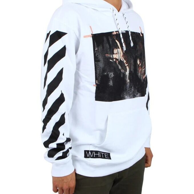 Jersey con capucha Caravaggio para hombre, blanco