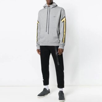 Jersey con capucha de corte normal Fw18 Arrows «Gris Amarillo»
