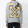 Jersey con capucha de corte normal Fw18 Arrows «Gris Amarillo»