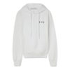 Jersey con capucha de manga larga unisex de color liso SS22 Blanco