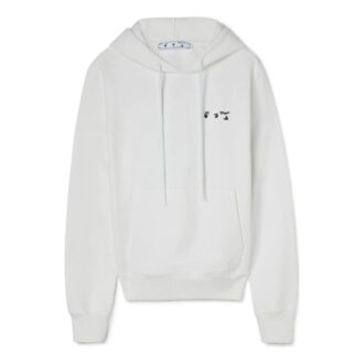 Jersey con capucha de manga larga unisex de color liso SS22 Blanco