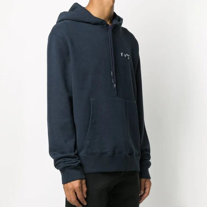 Jersey con capucha holgado con estampado de logotipo FW20 para hombre, gris