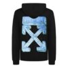 Jersey con capucha y estampado de Arrows para hombre, negro, FW20