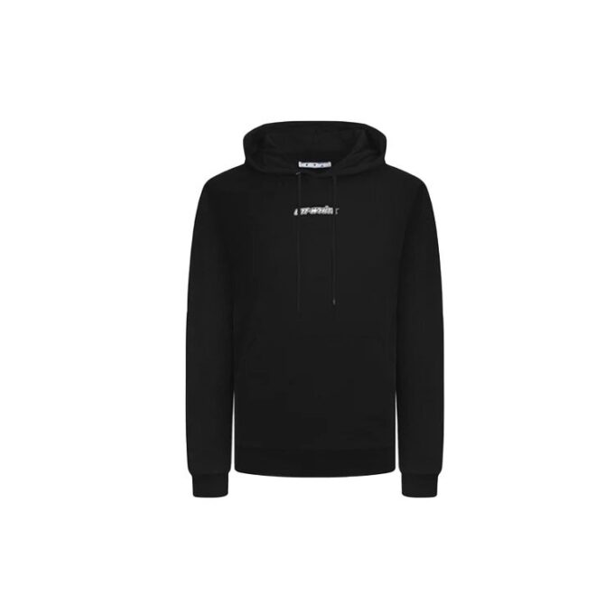 Jersey con capucha y estampado de Arrows para hombre, negro, FW20