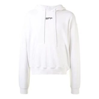 Jersey con capucha y estampado de logotipo FW20 para hombre, blanco