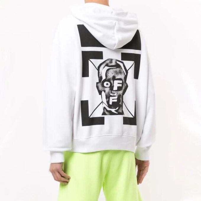 Jersey con capucha y estampado de logotipo FW20 para hombre, blanco