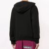 Jersey con capucha y estampado del logotipo para hombre, negro