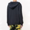 Jersey con capucha y estampado del logotipo para hombre, negro