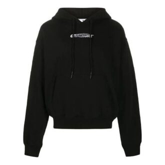 Jersey con capucha y estampado FW20 para hombre, negro