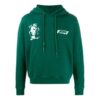 Jersey con capucha y estampado Kiss 21 FW20 para hombre, verde